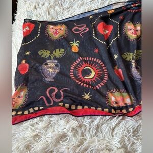 Colorful Patterned Swim Coverup